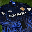 Picture of Manchester United 92/93 Away Cantona Long-sleeve