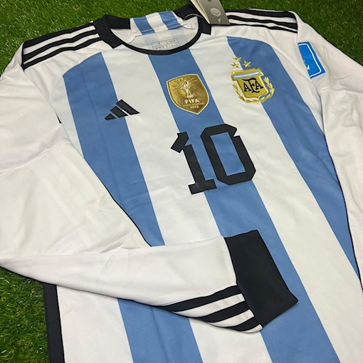 Picture of Argentina 3 Stars Home Messi Long-sleeve
