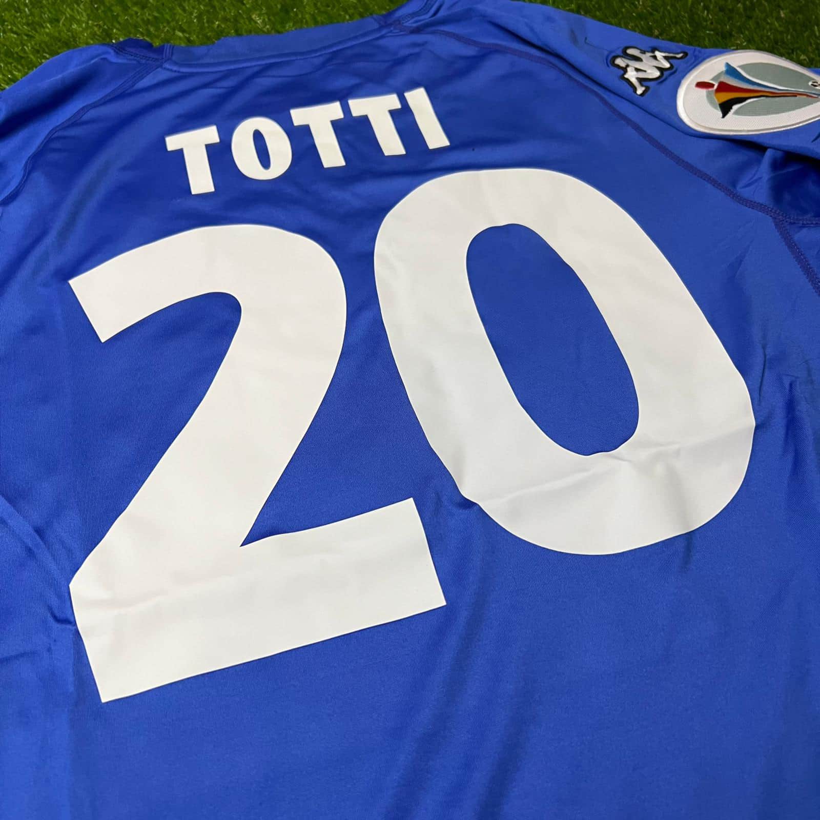 Maillot Italie Kappa EURO 2000 Totti 20 - Version Joueur Domicile - Taille XL - Occasion