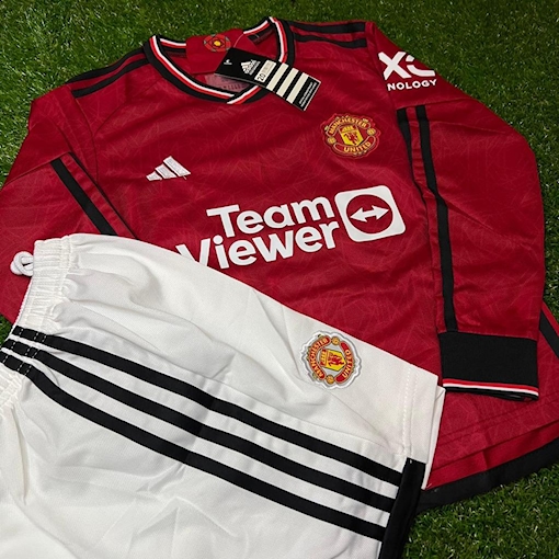 Picture of Manchester United 23/24 Home Kids Long - Sleeve