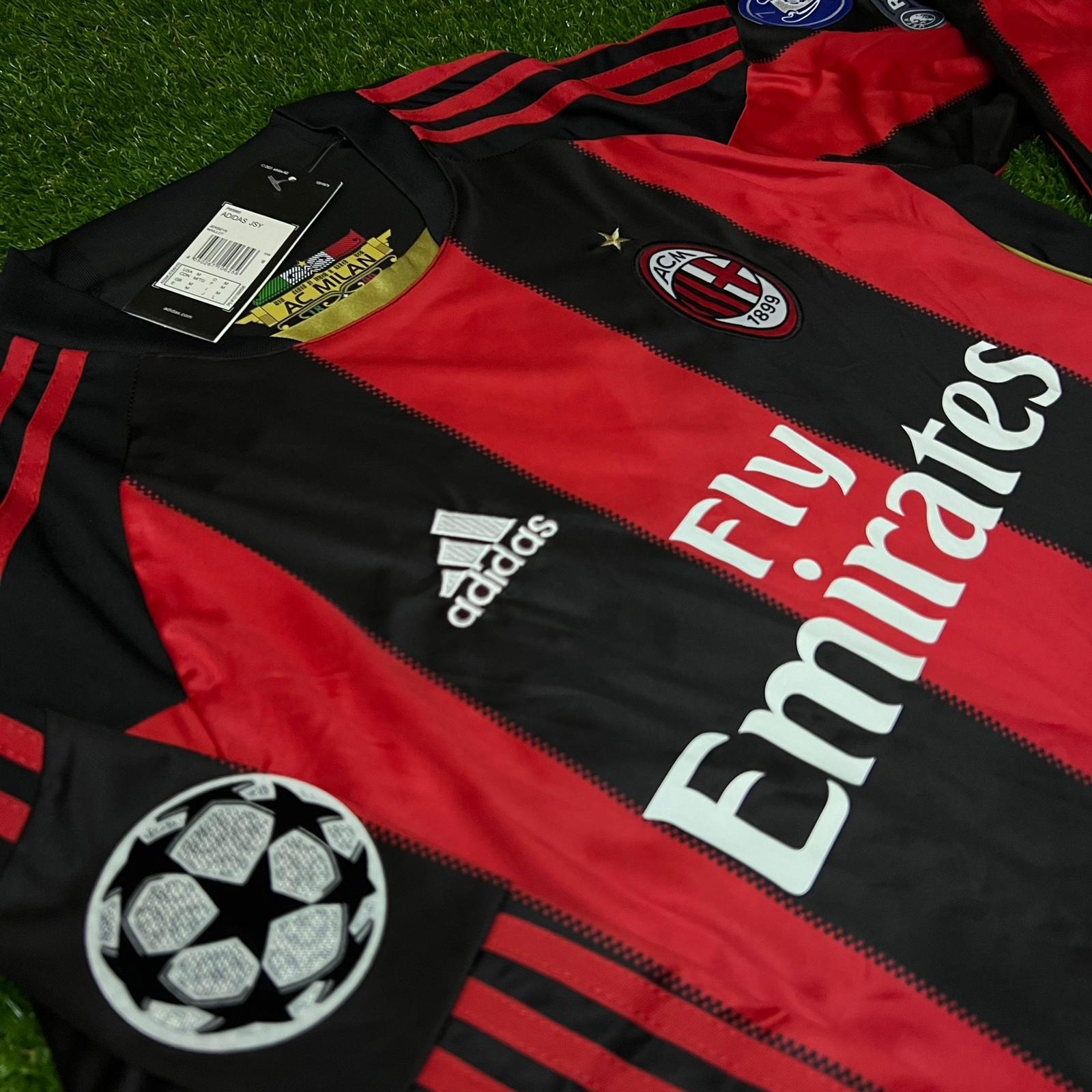 vamos|Ac Milan 10/11 Home Ronaldinho Long - sleeve