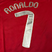 Picture of Manchester United 2008 Home Ronaldo Long - Sleeve 