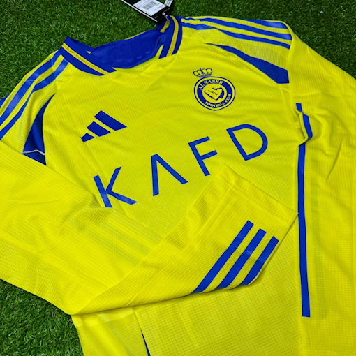 Picture of Al Nassr 24/25 Home Ronaldo Player version Long - Sleeve