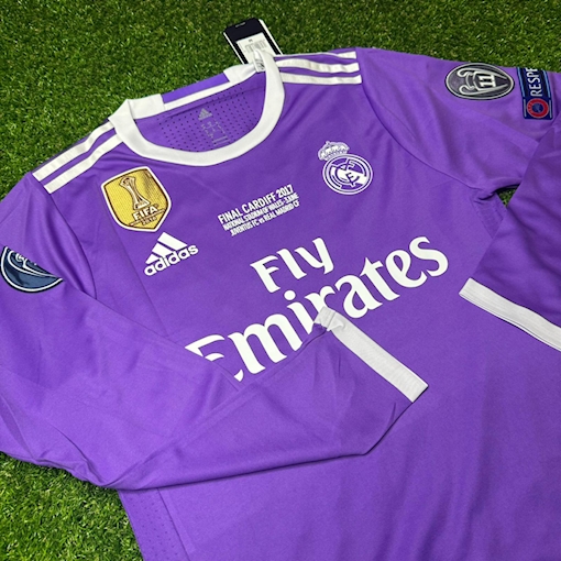 Picture of Real Madrid 16/17 Away Ronaldo Player Version Long - Sleeeve