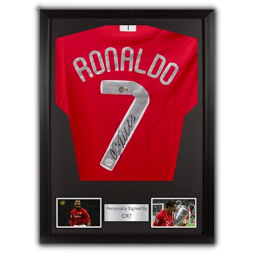 Picture of Cristiano Ronaldo signed & framed 