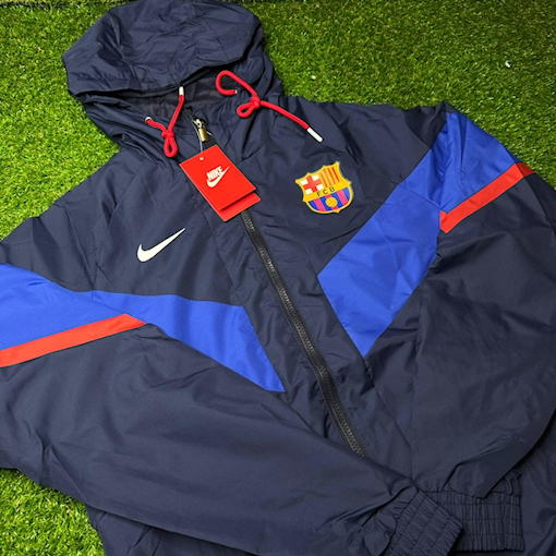 Picture of Barcelona 2024 Windbreaker Black/Blue Jacket