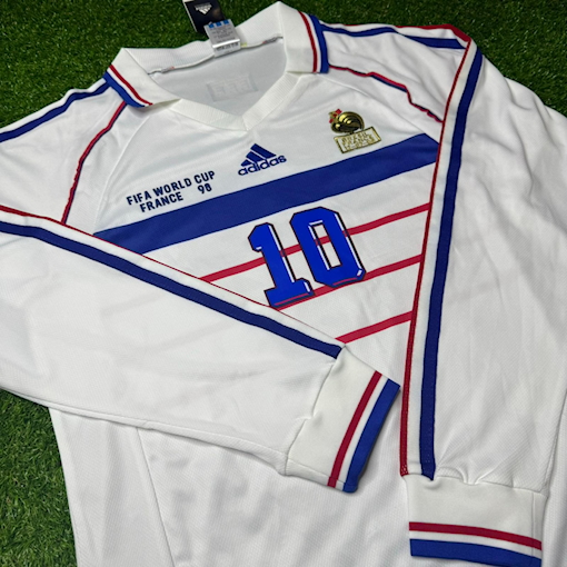 Picture of France 1998 Away Zidane Long - Sleeve