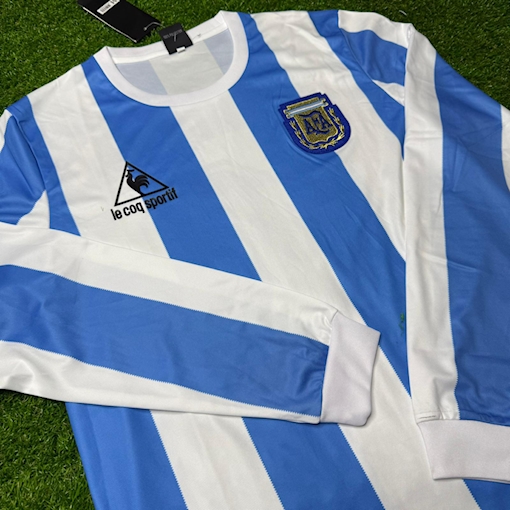 Picture of Argentina 1986 Home Maradona Long - Sleeve