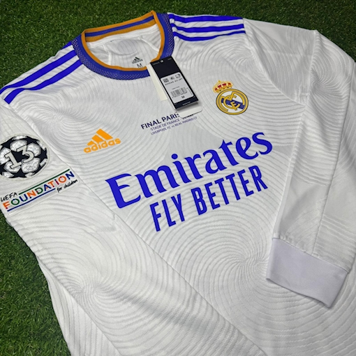 Picture of Real Madrid 21/22 Home Long - Sleeve Player Version