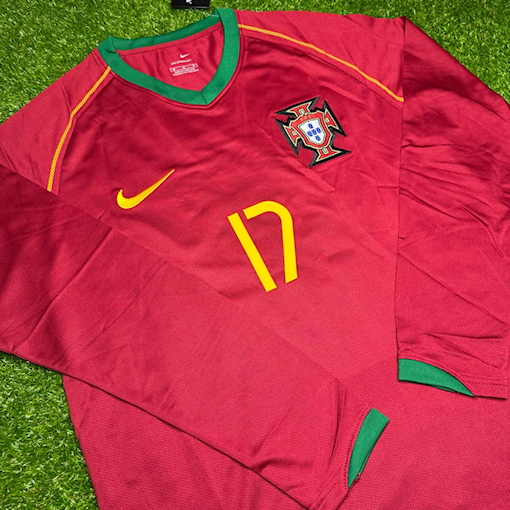 Picture of Portugal 2006 Home Ronaldo Long - Sleeve