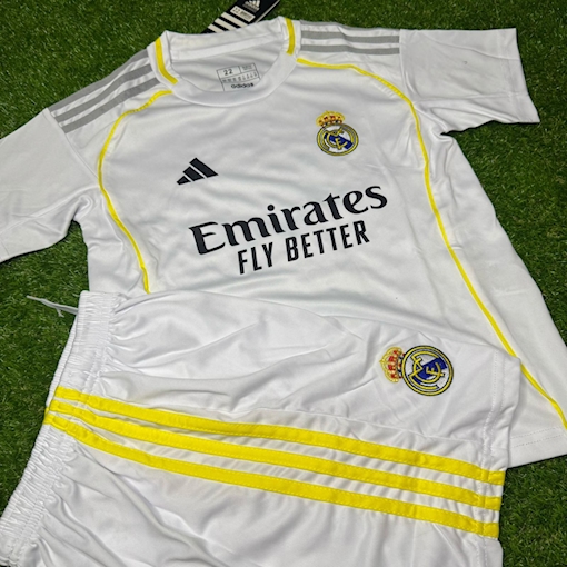 صورة Real Madrid 25/26 Home Leaked Kids 