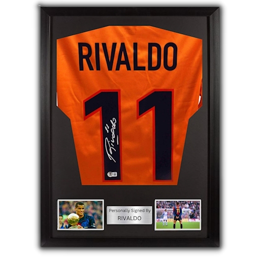 Picture of Rivaldo signed & framed