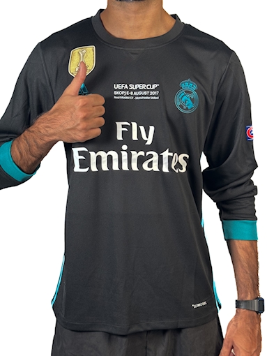 Picture of Real Madrid 17/18 Away Ronaldo Final Long-Sleeve