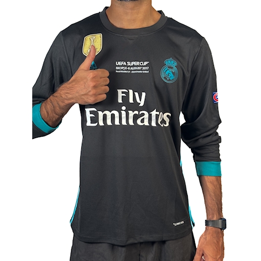 Picture of Real Madrid 17/18 Away Ronaldo Final Long-Sleeve
