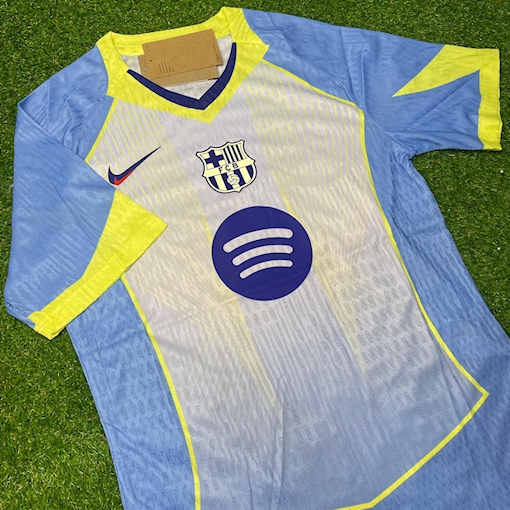 Picture of Barcelona 25/26 Pastel Yellow/Blue Player Version