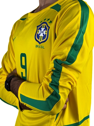 Picture of Brazil 2002 Home Ronaldo Long - Sleeve