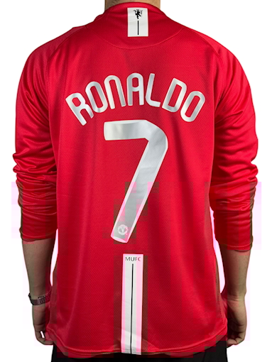 Picture of Manchester United 07/08 Home Ronaldo Long - Sleeve 