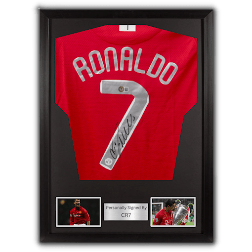 Picture of Ronaldo signed & framed