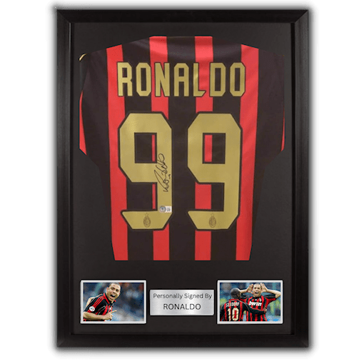 Picture of Ronaldo Nazario signed & framed