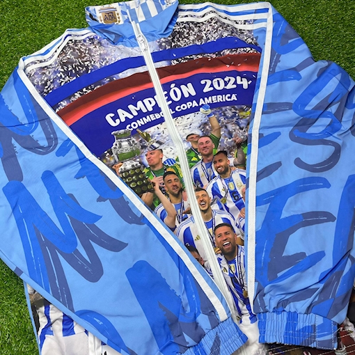 صورة Argentina Double Sided Jacket Legendary Players  Messi & Maradona
