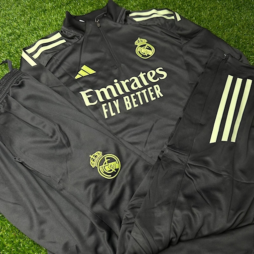 Picture of Real Madrid 2025 Training Kit Kids Black