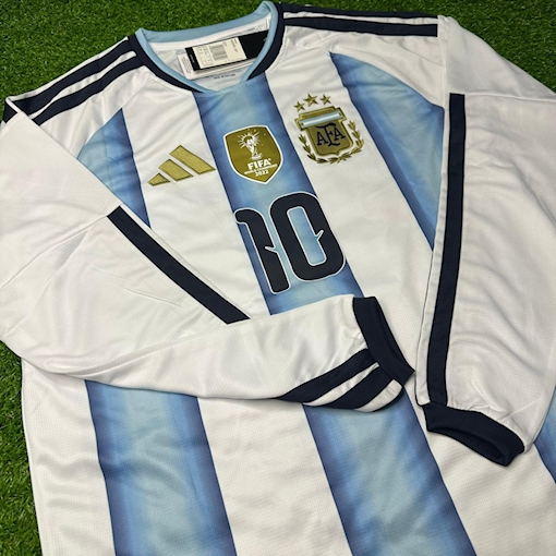 Picture of Argentina 25/26 Home Messi World Cup Edition Long - Sleeve