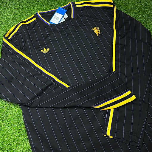 Picture of Manchester United 25/26 Terrace Icons Jersey Long - Sleeve Black