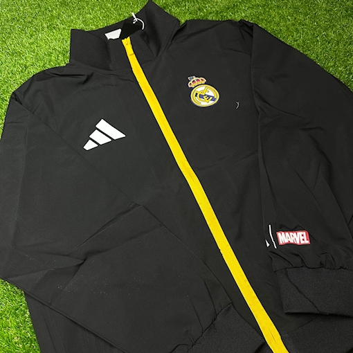 Picture of Real Madrid X MARVEL 2026 Windbreaker Jacket Black