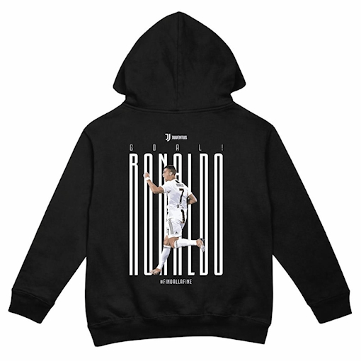 Picture of Juventus Ronaldo Hoodie Black Kids
