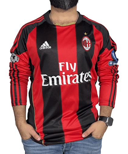 Picture of Ac Milan 10/11 Home Ronaldinho Long - sleeve