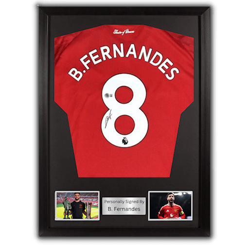 Picture of Bruno Fernandes signed & framed