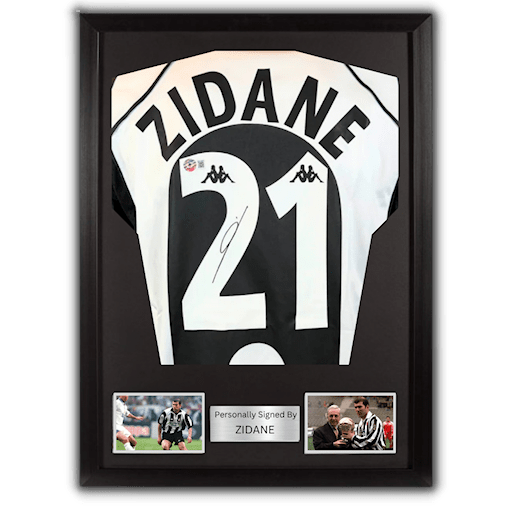 Picture of Zidane signed & framed