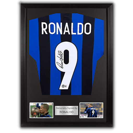 Picture of Ronaldo Nazario signed & framed