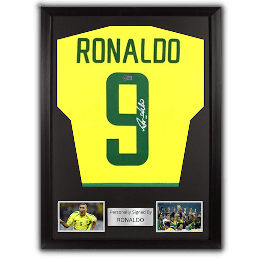 صورة Ronaldo Nazario signed & framed