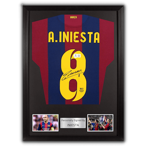 Picture of Iniesta signed & framed