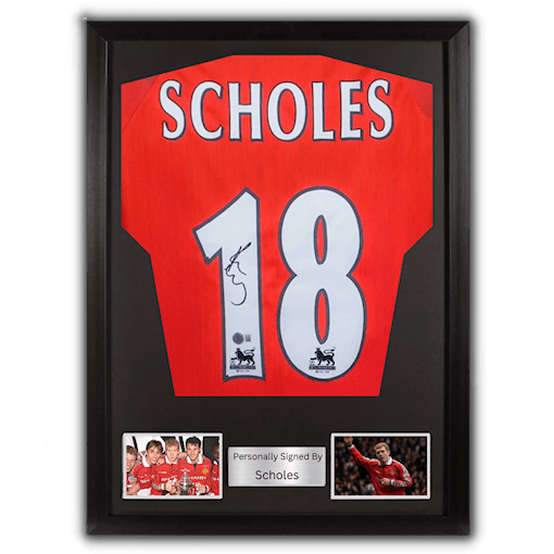 Picture of Scholes signed & framed