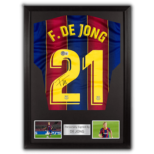 Picture of De Jong signed & framed