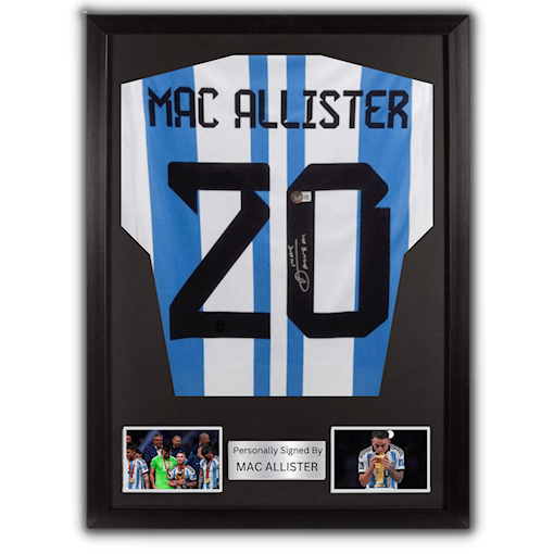 Picture of Mac Allister signed & framed