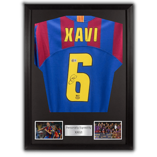Picture of Xavi signed & framed