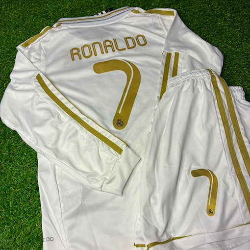 Picture of Real Madrid 11/12 Home Ronaldo Kids  Long-Sleeve