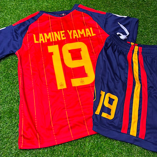 Picture of Spain 2026 Home World Cup Final Lamine Yamal Kids 