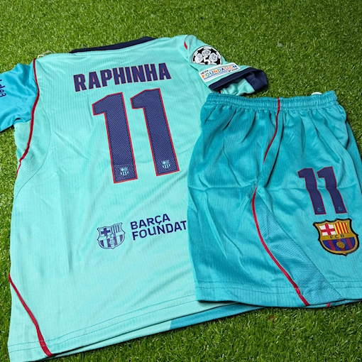 Picture of Barcelona 26/27 Third Raphinha Kids UCL