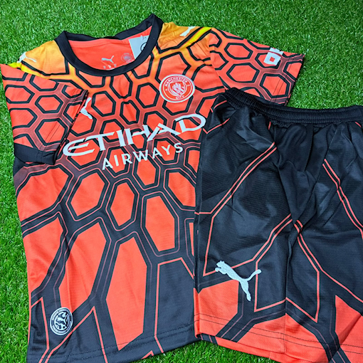 Picture of Manchester City 26/27 Orange/Black Goalkeeper Kids 